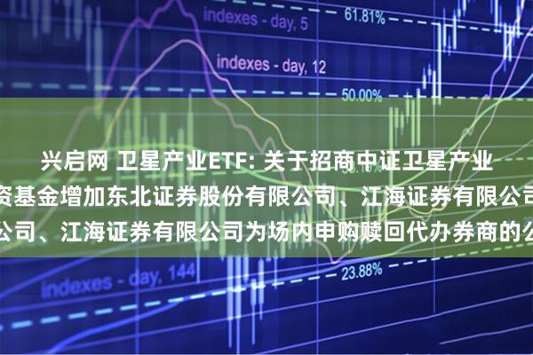 兴启网 卫星产业ETF: 关于招商中证卫星产业交易型开放式指数证券投资基金增加东北证券股份有限公司、江海证券有限公司为场内申购赎回代办券商的公告